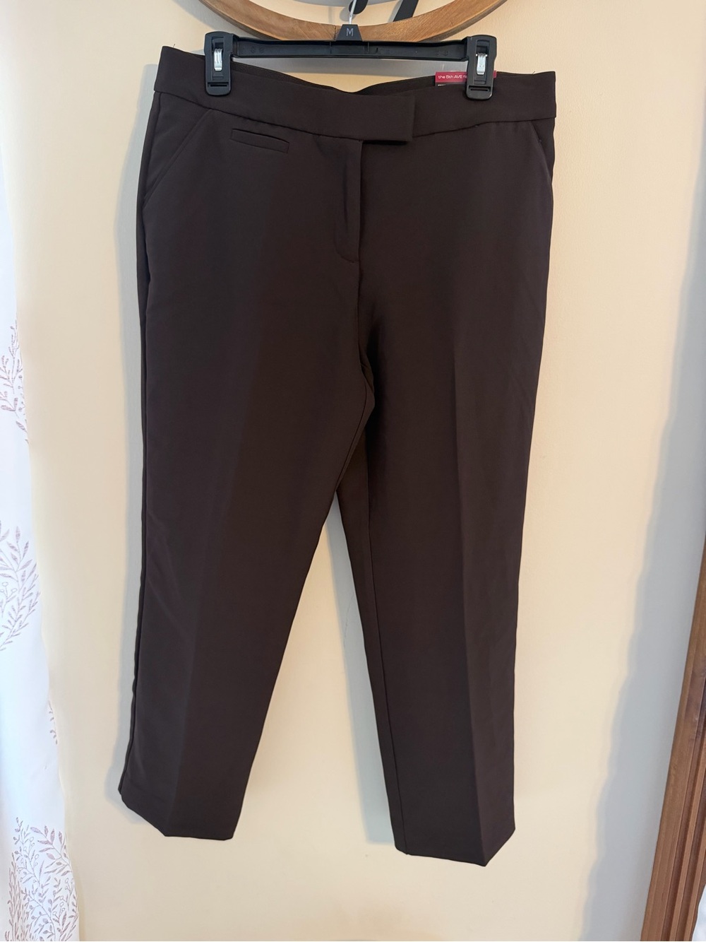 Investments Petites Secret Support Straight Leg Pants | Dark Brown | 10PS T101
